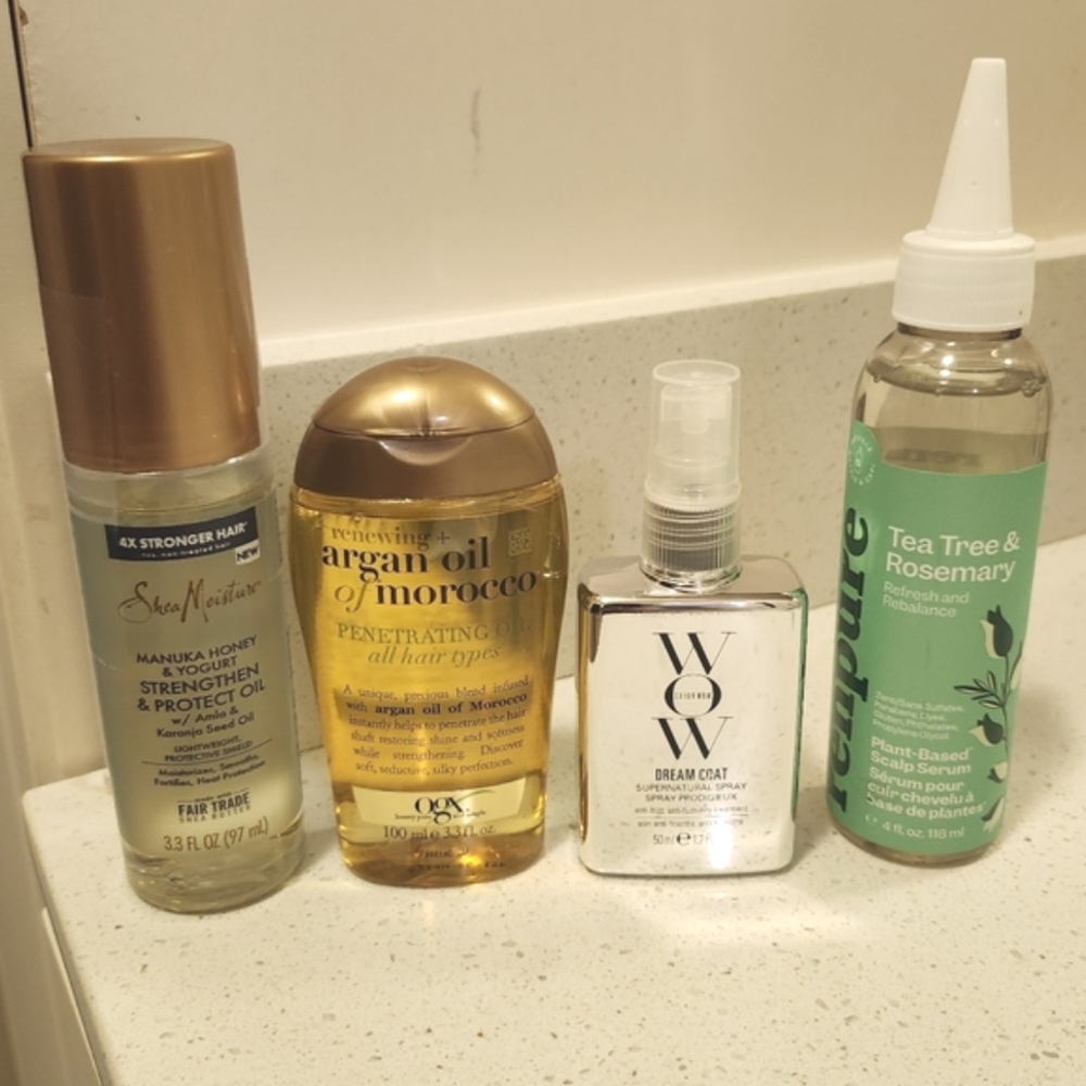 4 Brand New Hair Oil Lot